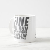 Mug Funny Fitness Sport Running And Jogging (Devant gauche)