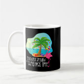 Mug Funny Flamingo Flocking Around The Christmas Tree (Gauche)