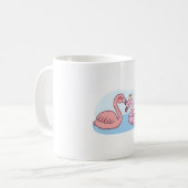 Mug Funny Flamingo Loves Pink Flamingo Pool Float (Devant gauche)