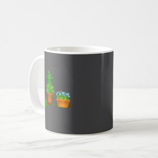 Mug Funny Floral Plant Manager Front And Back Design  (Devant gauche)