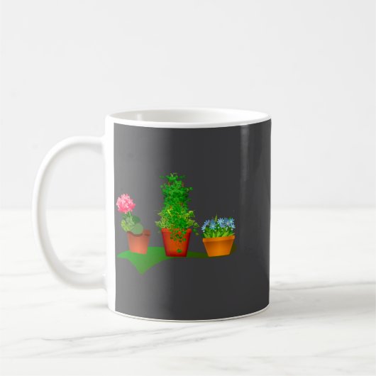 Mug Funny Floral Plant Manager Front And Back Design  (Gauche)