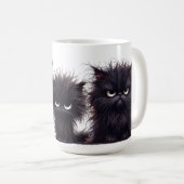 MUG FUNNY FLUFY COLÈRE CUISINE NOIRE (Devant droit)