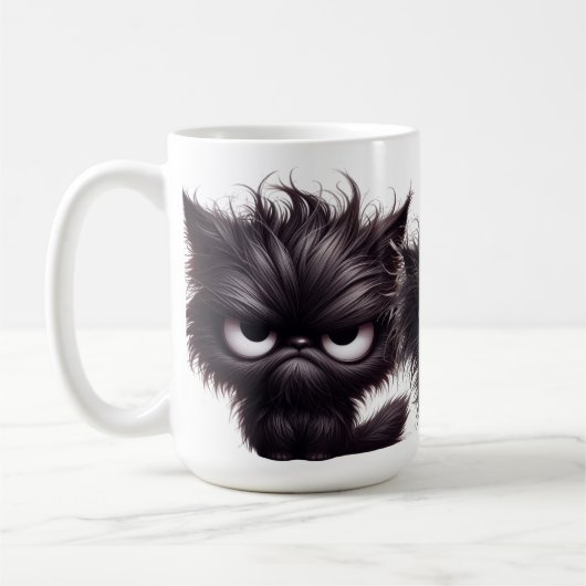 MUG FUNNY FLUFY COLÈRE CUISINE NOIRE (Gauche)