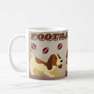 Mug Funny Football Football Soccer Chien Brown Sport C