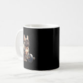 Mug Funny French Bulldog Bodybuilding Gym Frenchie Wei (Devant gauche)