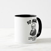 Mug Funny Freud "Yo Mama" Psychology Joke Detached (Devant droit)