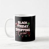 Mug Funny Friday Shopng Crew Christmas Black Shopng Fa (Gauche)