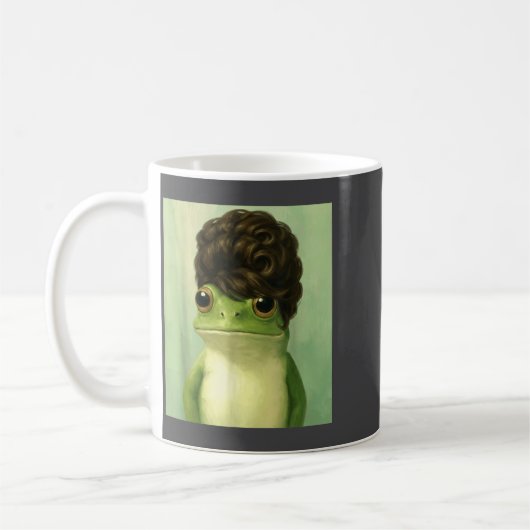 Mug Funny Frog Beehive Bob Haircut Meme  (Gauche)