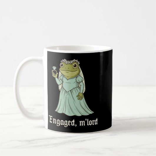 Mug Funny Frog Engagement Matching Couples Tee Snarky  (Gauche)