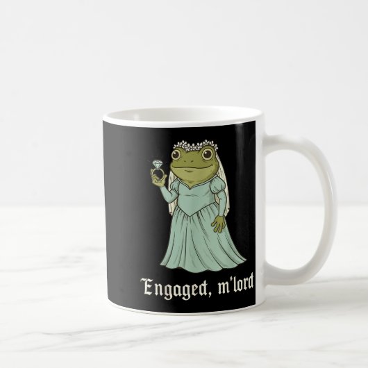Mug Funny Frog Engagement Matching Couples Tee Snarky  (Droite)