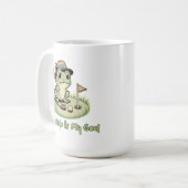 Mug Funny Frog Golf - Votre trou est mon objectif (Devant gauche)