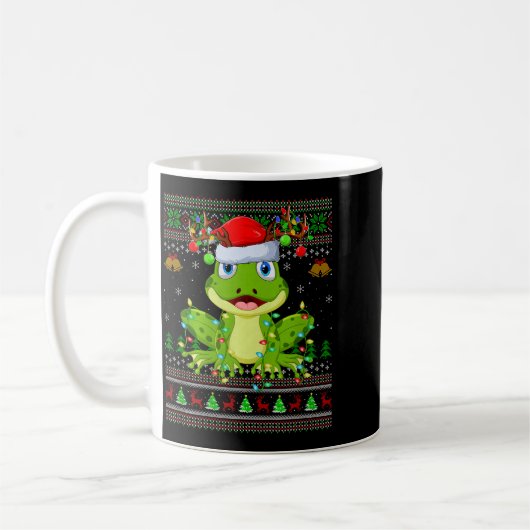 Mug Funny Frog Ugly Christmas Sweaters Holiday Santa C (Gauche)