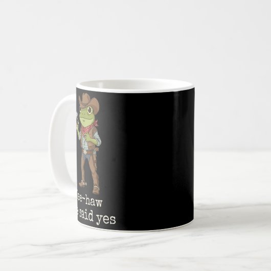 Mug Funny Frog Western Engagement Matching Couples Tee (Devant gauche)