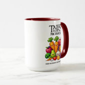 Mug Funny Fruits Veggies Tales from Produce Grocery (Devant droit)