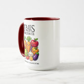 Mug Funny Fruits Veggies Tales from Produce Grocery (Devant gauche)
