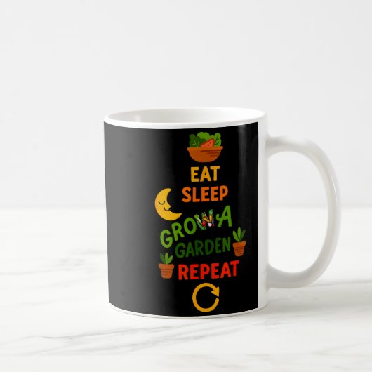 Mug Funny Game Eat Sleep Grow A Garden Repeat Gamer De (Droite)
