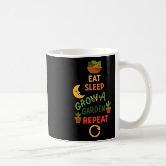 Mug Funny Game Eat Sleep Grow A Garden Repeat Gamer De (Droite)