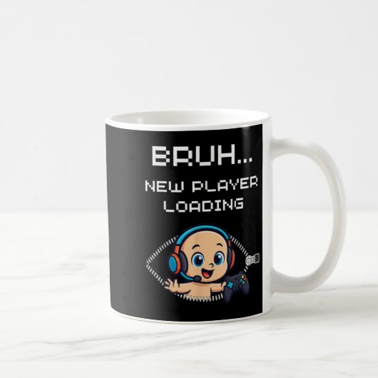 Mug Funny Gamer Pregnancy Announcement – Bruh New Play (Droite)