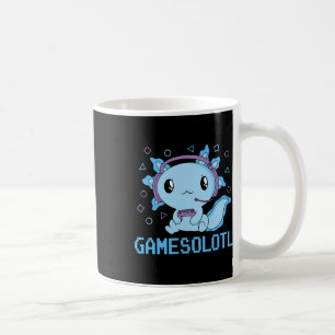 Mug Funny Gamesolotl Anime Kawaii Gaming Axolotl