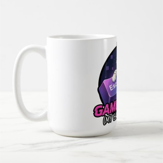 Mug Funny Gaming Cat Gamer Gift - My Cat Decided Game (Gauche)