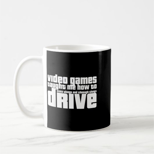 Mug Funny Gaming New Driver Video Game Driving Instruc (Gauche)