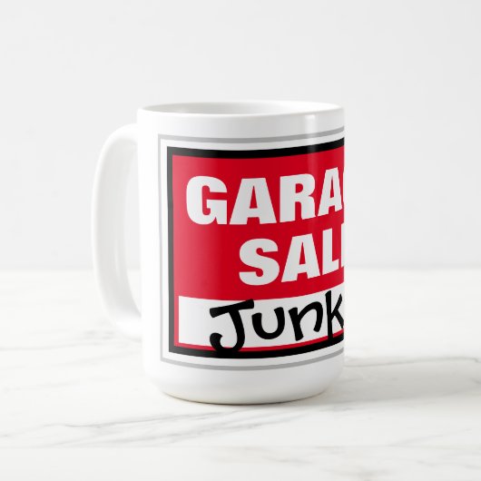 Mug Funny Garage Vente Junkie (Devant gauche)