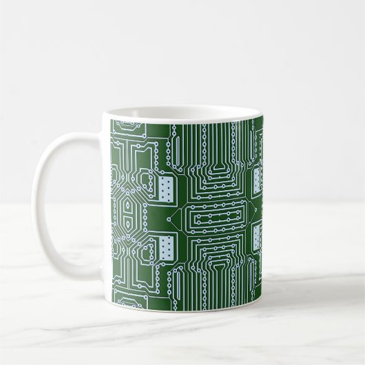 Mug Funny Geeky Nerd Motif de carte de circuit informa (Gauche)