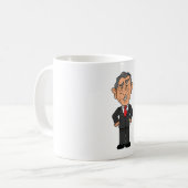 Mug Funny George W Bush Political Caricature (Devant gauche)