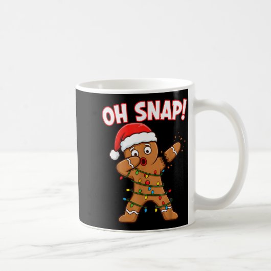 Mug Funny Gingerbread Christmas Santa Dabbing Xmas Coo (Droite)