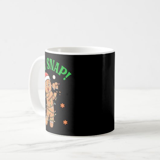 Mug Funny Gingerbread Golf Christmas Cookie Oh Snap Sa (Devant gauche)