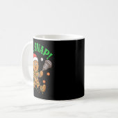 Mug Funny Gingerbread Lacrosse Christmas Cookie Oh Sna (Devant gauche)