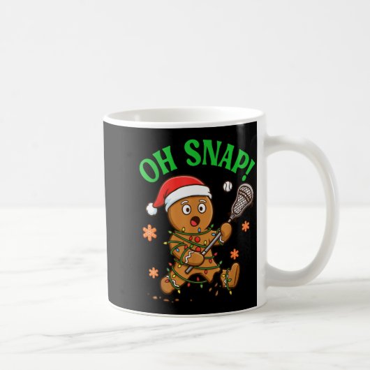 Mug Funny Gingerbread Lacrosse Christmas Cookie Oh Sna (Droite)