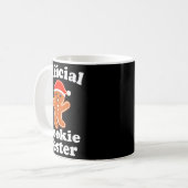 Mug Funny Gingerbread Man Cookie Tester Christmas (Devant gauche)