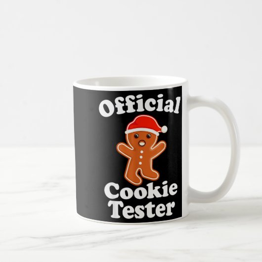Mug Funny Gingerbread Man Cookie Tester Christmas (Droite)