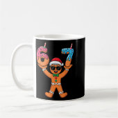 Mug Funny Gingerbread Six Seven Meme Christmas Brainro (Gauche)
