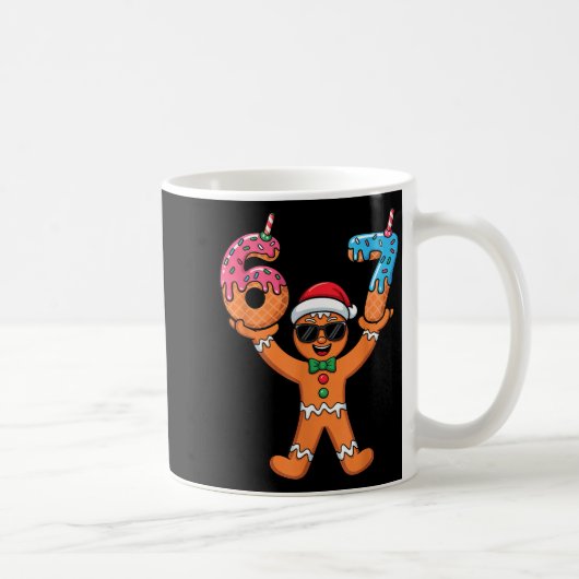 Mug Funny Gingerbread Six Seven Meme Christmas Brainro (Droite)