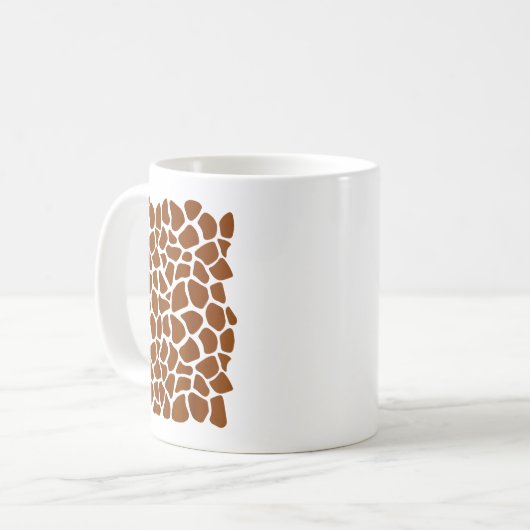 Mug Funny Giraffe Pattern Lazy Halloween Costume (Devant gauche)