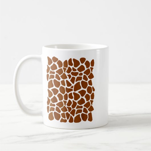 Mug Funny Giraffe Pattern Lazy Halloween Costume (Gauche)