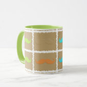 Mug Funny Girl Mustache 2 (Devant gauche)