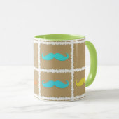 Mug Funny Girl Mustache 2 (Devant droit)