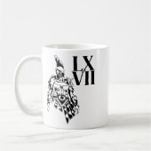 Mug Funny Gladiator 67 Meme Roman Numerals Lxvii Viral (Gauche)
