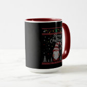Mug Funny Gnome Joyeux Noël (Devant droit)