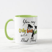Mug FUNNY GOAT DIT : | Vous Dites Crazy Chèvre Lady (Gauche)