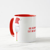 Mug Funny Golf de Noël Golf Ball Rouge (Devant gauche)