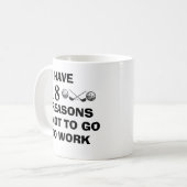 Mug Funny Golf dire pour un golfeur (Devant gauche)