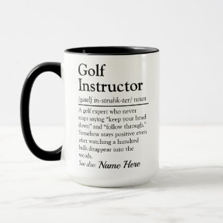 Mug Funny Golf Instructor Definition Personalized Gift