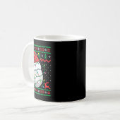 Mug Funny Golf Ugly Christmas Sweater Womens Mens Golf (Devant gauche)
