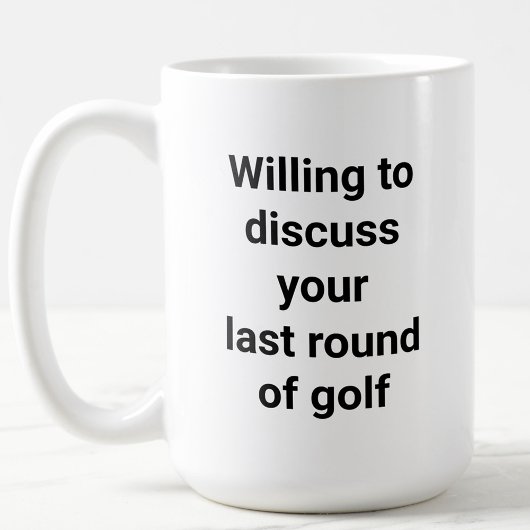Mug Funny Golfer Humour Golf Parler Papa Cadeau