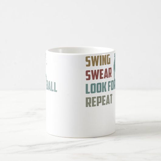 Mug Funny Golfer Look For Ball Repeat Golf Player (Centre)
