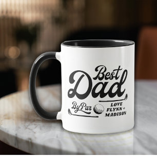 Mug Funny Golfer meilleur papa par par photo FÊTE DE